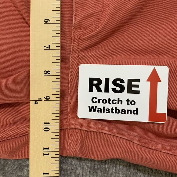 D&Co. Straight Leg Jeans Women 10P Coral 5-Pocket Design Stretch Belt Loops E44‎ - Picture 10 of 15